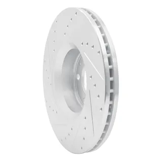 R1 Concepts EDZ-73047R Brake Rotor Drilled and Slotted Silver